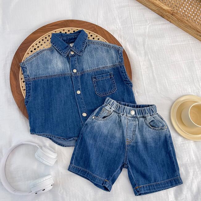 「2024」子供服★トップス+パンツ★セットアップ★デニム★キッズ男の子★90-140CM