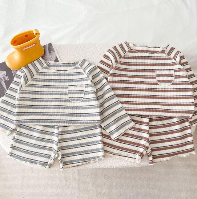 「2024」子供服★トップス+パンツ★セットアップ★部屋着★男女兼用★2色★80-130CM