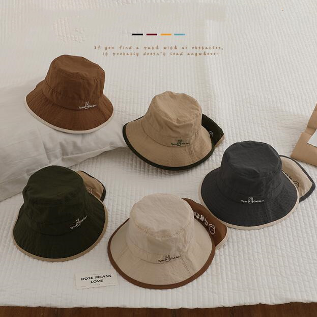 「2024」子供用★帽子★バケットハット★キッズ★男女兼用★日焼け防止★韓国風★5色