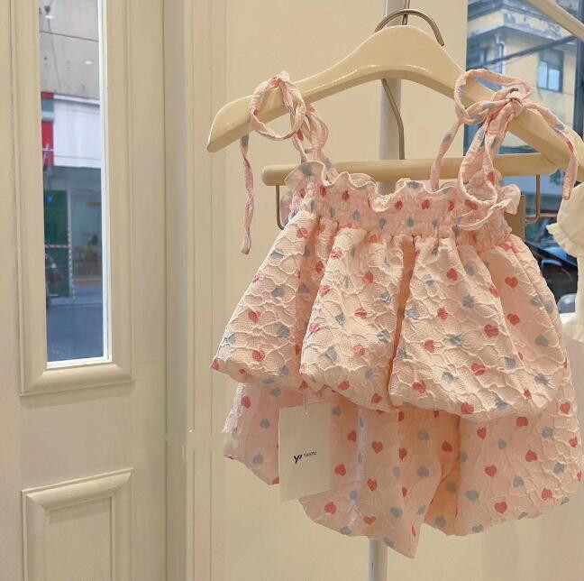 子供服★キャミソール+パンツ★セットアップ★韓国風子供服★キッズ女の子★80-130CM