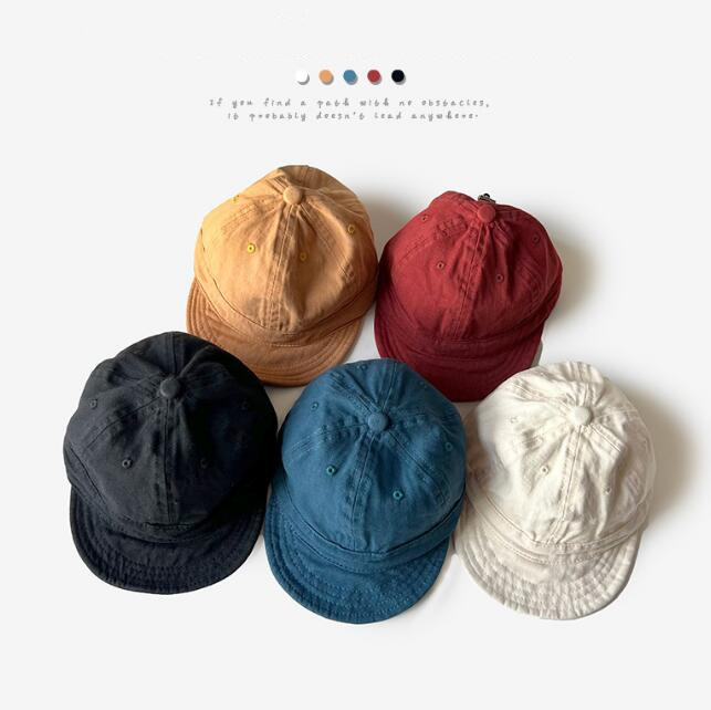 「2024」子供用★帽子★キャップ★キッズ★男女兼用★野球帽★日焼け防止★無地★5色