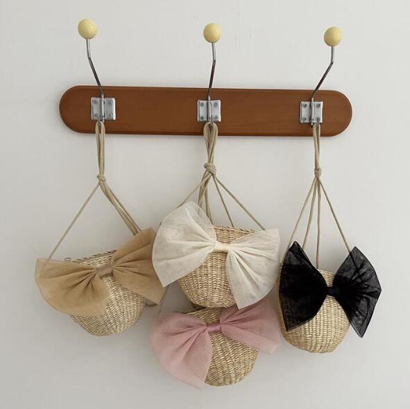 バッグ★ショルダーバッグ★草編みバッグ★子供用★撮影道具★4色