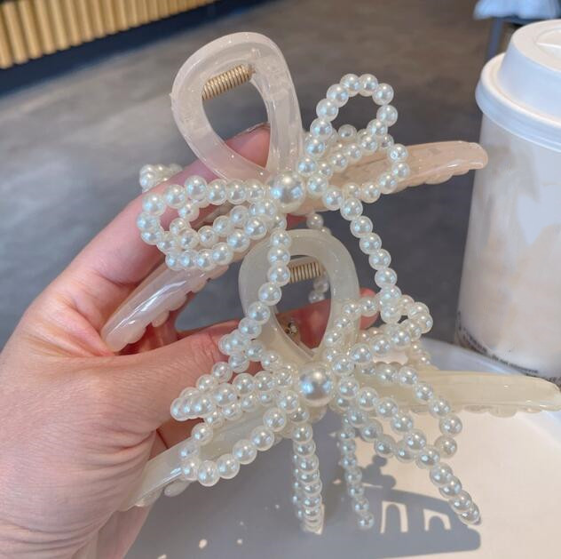 髪飾り★まとめ髪用★ヘアアクセサリー★ヘアピン★レディース★蝶結び★ヘアクリップ★2色