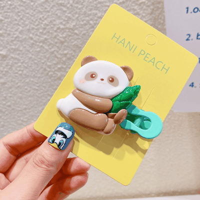 春夏新作 Y2K レディース ガールズ少女 ヘアアクセ ヘアクリップ ヘアピン アクリル パンダ