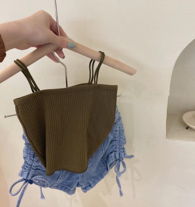 2024★春夏新作★韓国風子供服★キャミソール★ズボン★7色80-140CM