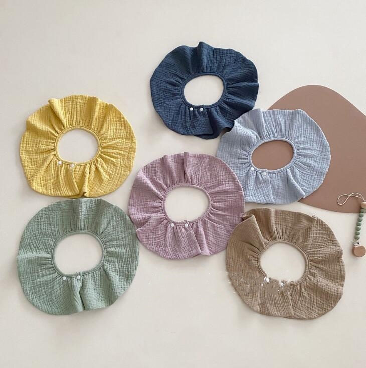 2024★食事用エプロン★花柄★食事用ビブ★涎掛け