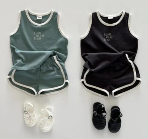 2024夏★子供服　トップス+ズボン　セット　80-130cm★2色