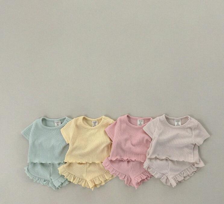 2024★夏新作★韓国風子供服★トップス+ズボン★4色80-130CM