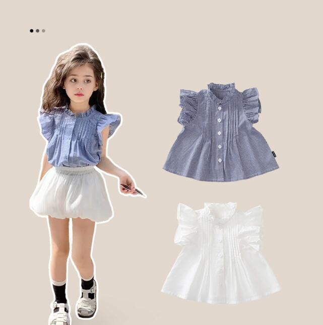 「2024」子供服★トップス★シャツ★韓国風子供服★キッズ女の子★2色★90-140CM