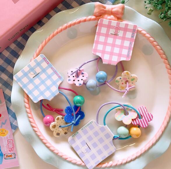 髪飾り★まとめ髪用★ヘアアクセサリー★子供用★ヘアゴム★可愛い★2枚入り