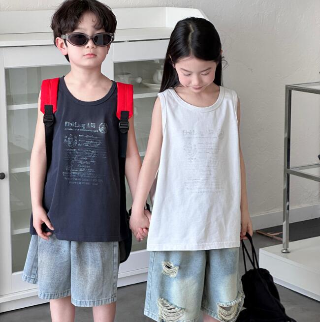 2024★夏新作★韓国風子供服★ベスト★2色90-140CM