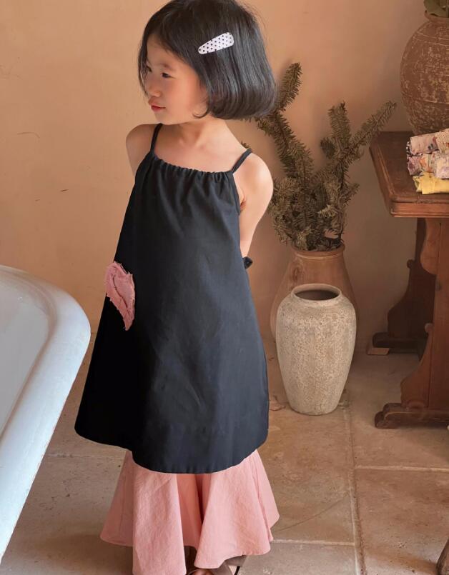 2024夏新J★子供服　ワンピース★80-140cm★2色