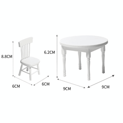 ミニチュア ドールハウス用家具 フィギュア ぬい撮 1:12dollhouse ドール撮影 チェア椅子 食卓テーブル