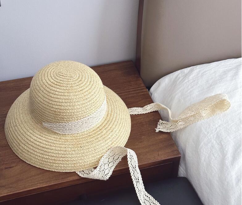 2024年夏新品★子供用★麦わら帽子　ハット★2色選べ