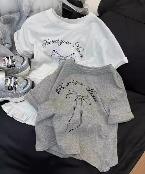 「2024」子供服★トップス★Tシャツ★半袖★韓国風子供服★2色★80-150CM