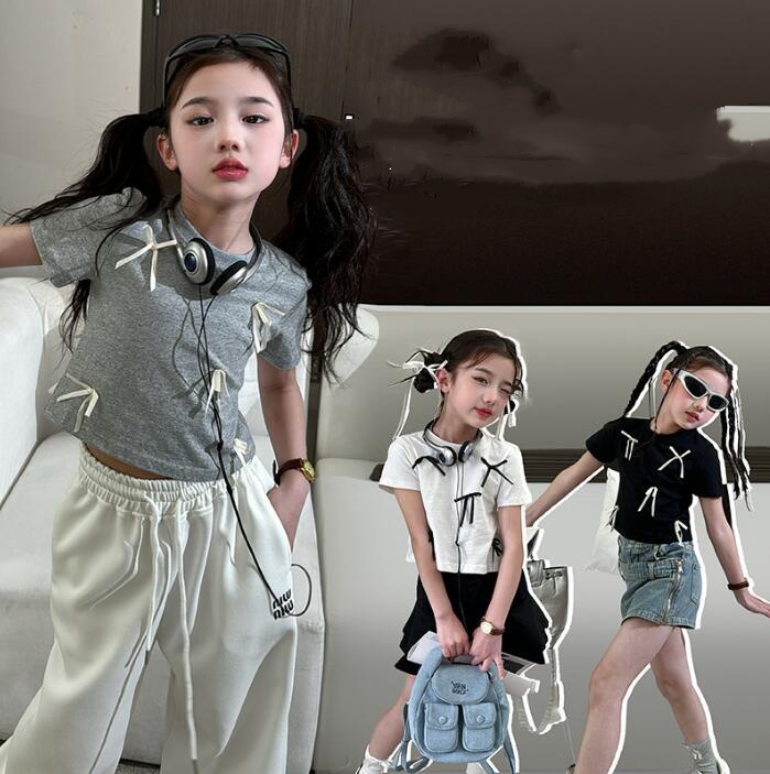 2024★夏新作★韓国風子供服★Tシャツ★3色120-170CM