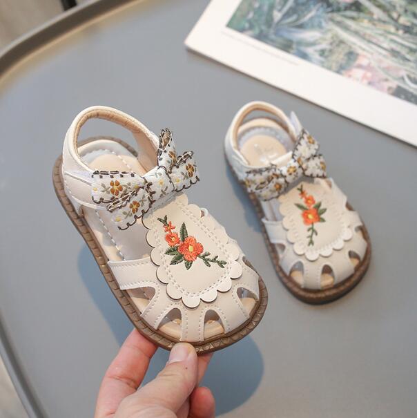 「2024」靴★子供靴★キッズ靴★シューズ★キッズ女の子★サンダル★刺繍★「21-30#」