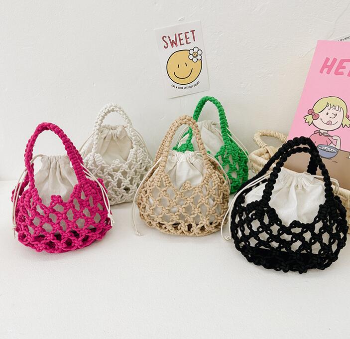 2024新型★子供用★編めハンドバッグ　5色