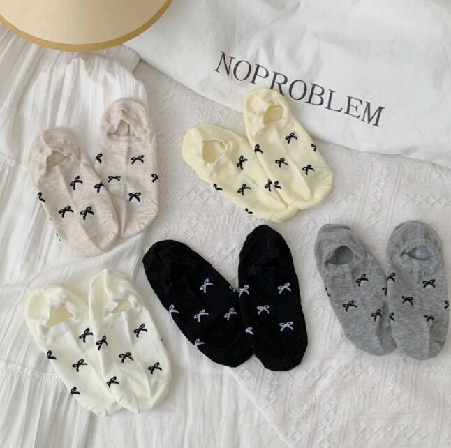 「2024」靴下★レディース★ソックス★大人用★女性用靴下★薄手★蝶結び