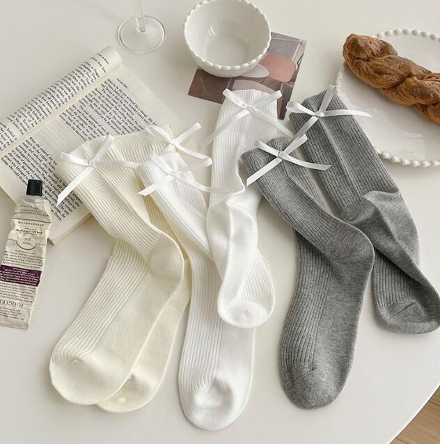 「2024」靴下★レディース★ソックス★大人用★女性用靴下★蝶結び★可愛い