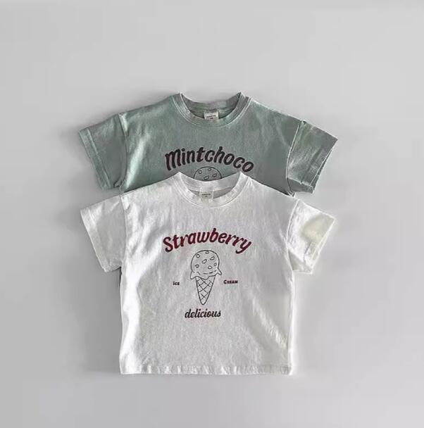 2024★夏新作★韓国風子供服★Tシャツ★2色73-100CM