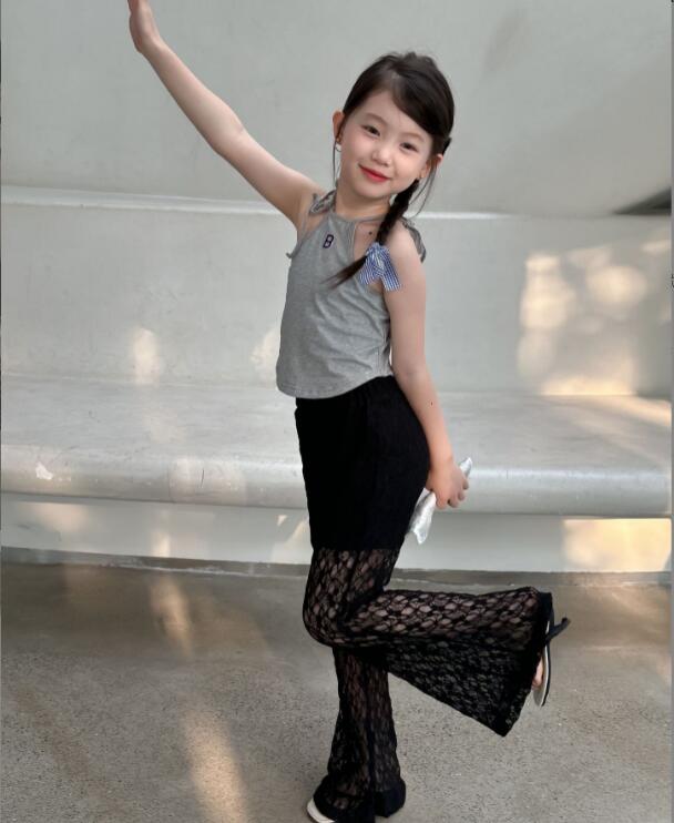 「2024」子供服★ボトムス★ズボン★レース★韓国風子供服★90-150CM