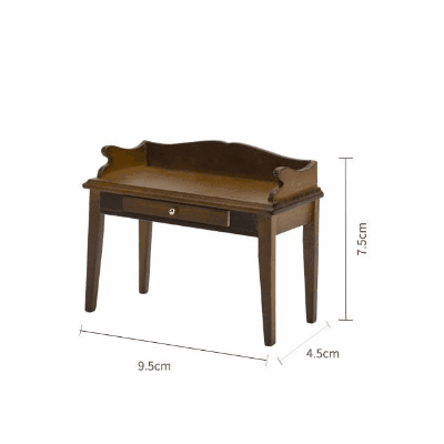 ミニチュア ドールハウス用家具 フィギュア ぬい撮 1:12dollhouse ドール撮影 テーブル 机 化粧台 模型