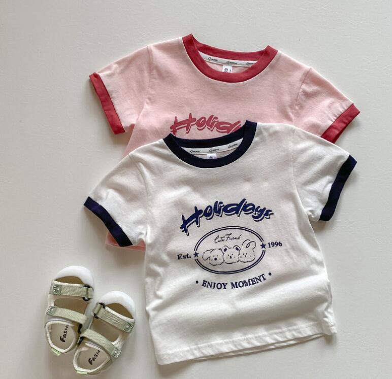 2024★夏新作★韓国風子供服★Tシャツ★2色90-130CM　