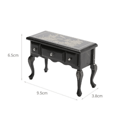 ミニチュア ドールハウス用家具 フィギュア ぬい撮 1:12dollhouse ドール撮影 テーブル 机 化粧台 微風景