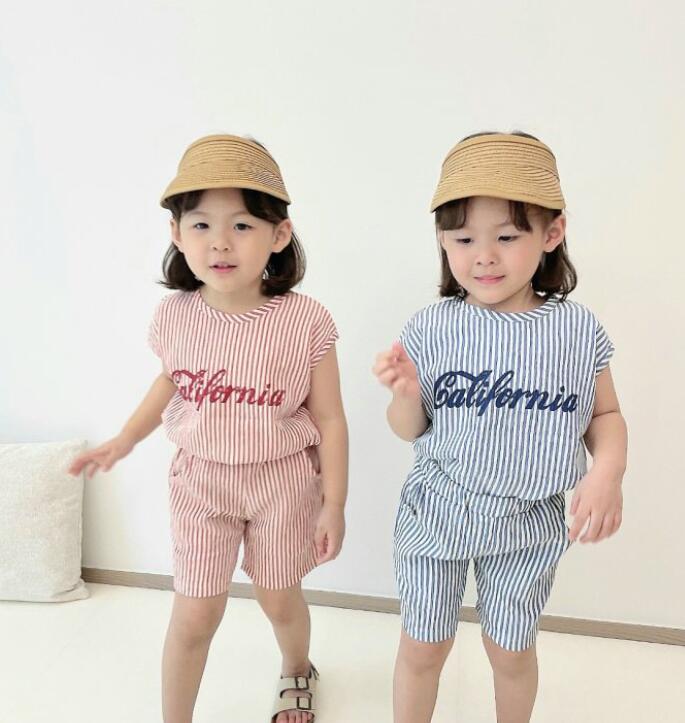 2024★夏新作★韓国風子供服★トップス+ズボン★2色80-130CM