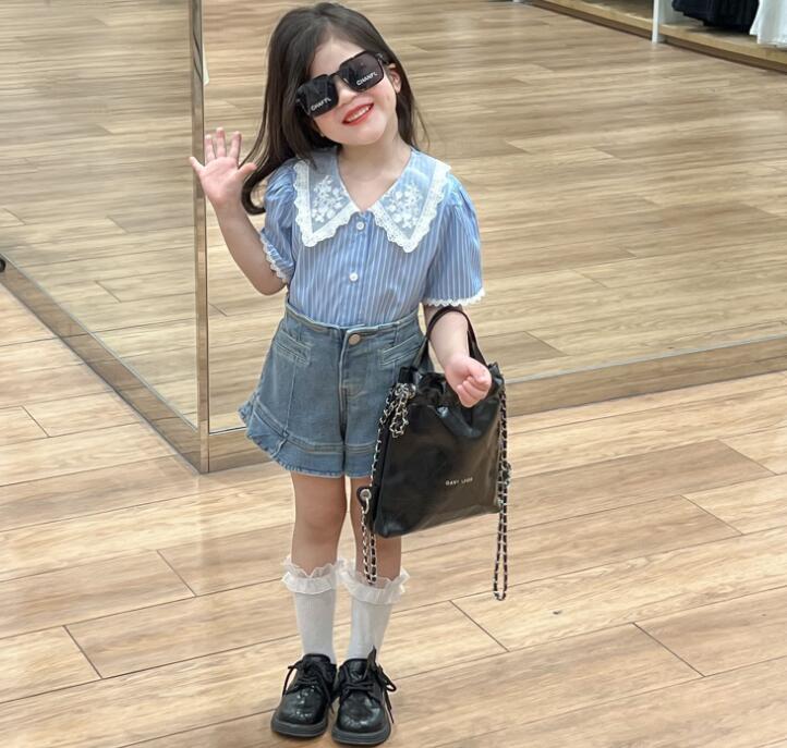 2024夏新★子供服　トップス&デニムズボン分けて販売★90-140cm★