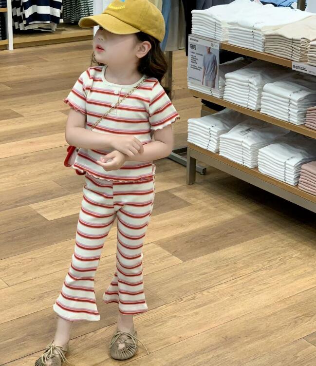 2024夏新品★子供服　トップス+ズボン　セット★90-140cm★