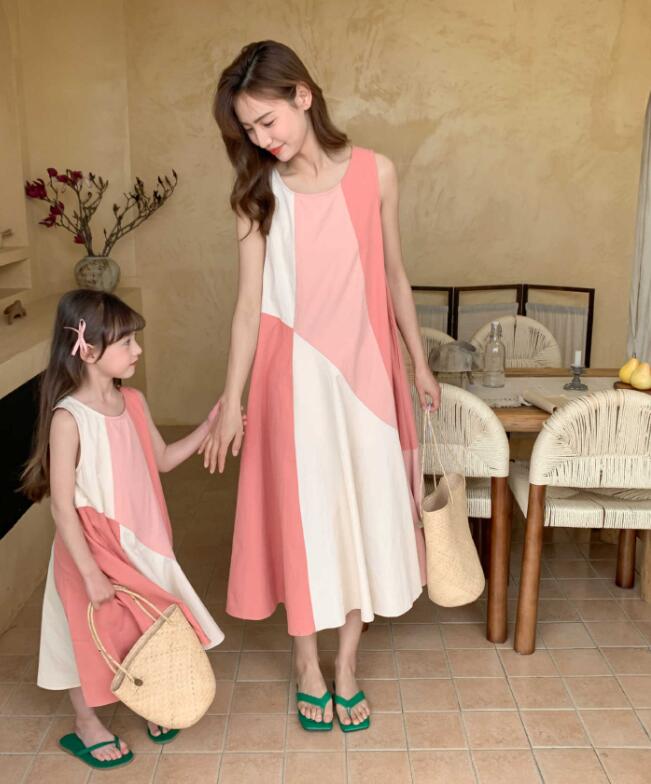 2024新品★子供服&親子服　ワンピース★100-170cm/SM★