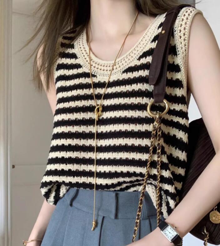 2024新型★レディース服　おしゃれニットベスト★S-XL