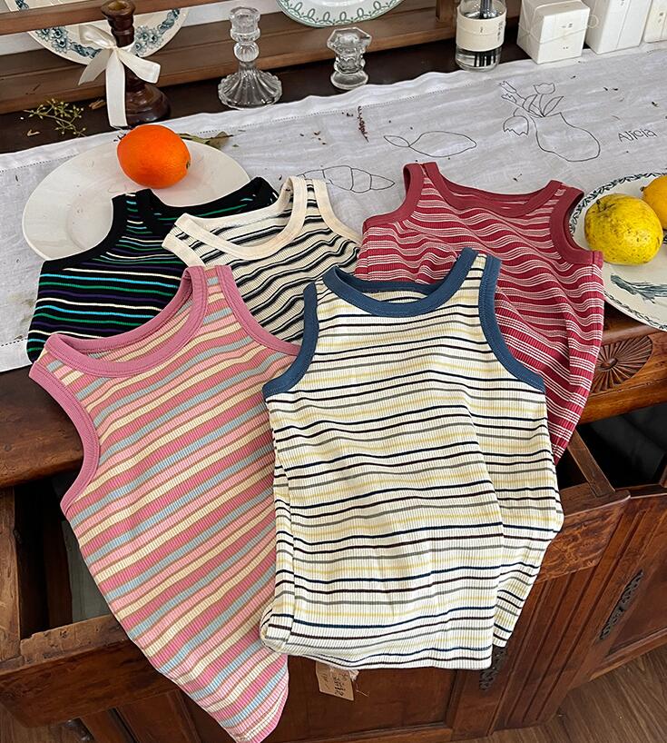 2024★夏新作★韓国風子供服★ベスト★5色90-160CM