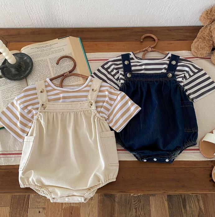 「2024」子供服★ロンパース★Tシャツ★ベビー★韓国風子供服★可愛い★4色★66-100CM