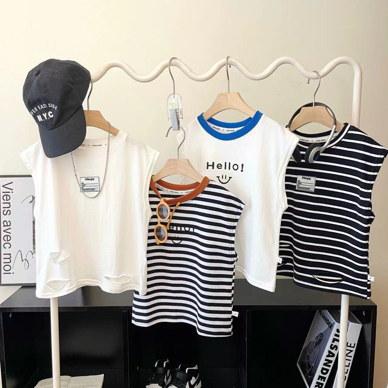 2024★夏新作★韓国風子供服★ベスト★4色80-170CM