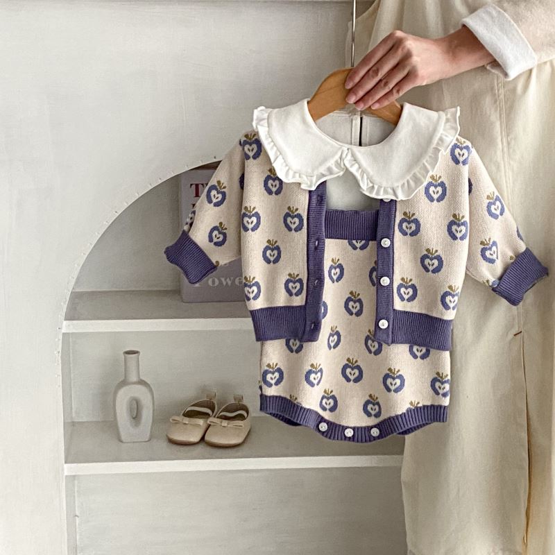 2024秋新入荷★ベビー服　ロンパース&カーディガン分けて★66〜100