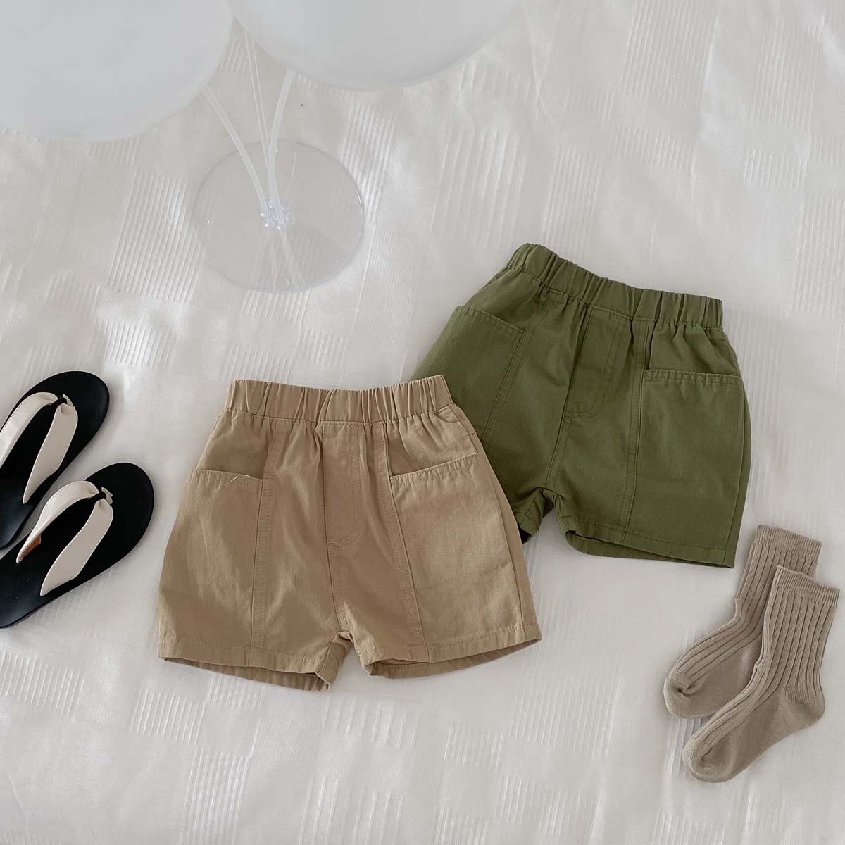 「2024」子供服★ボトムス★ショートパンツ★韓国風子供服★2色80cm〜130cm