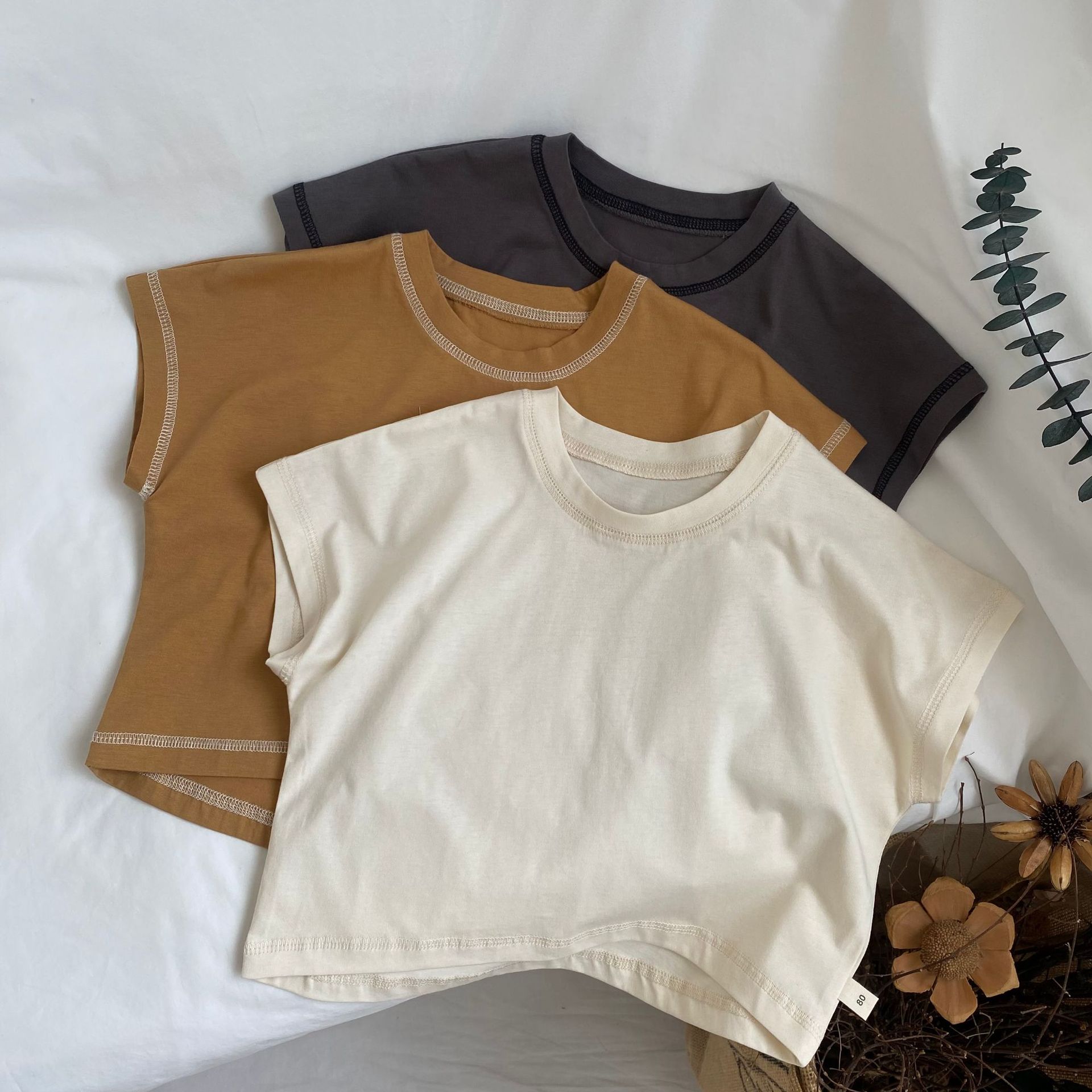 「2024」子供服★トップス★Tシャツ★韓国風子供服★3色80cm〜130cm