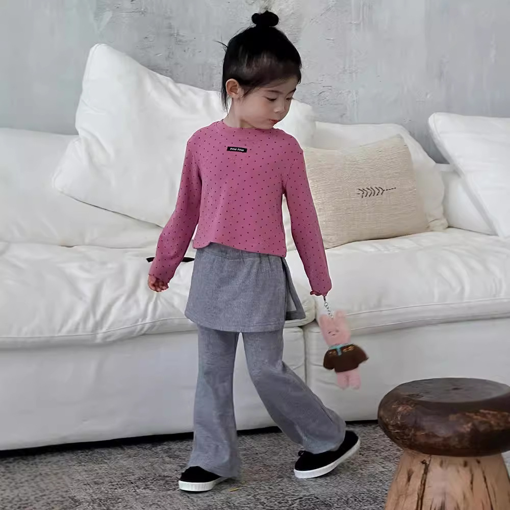 2024秋新入荷★子供服　ズボン★90cm〜150cm 2色