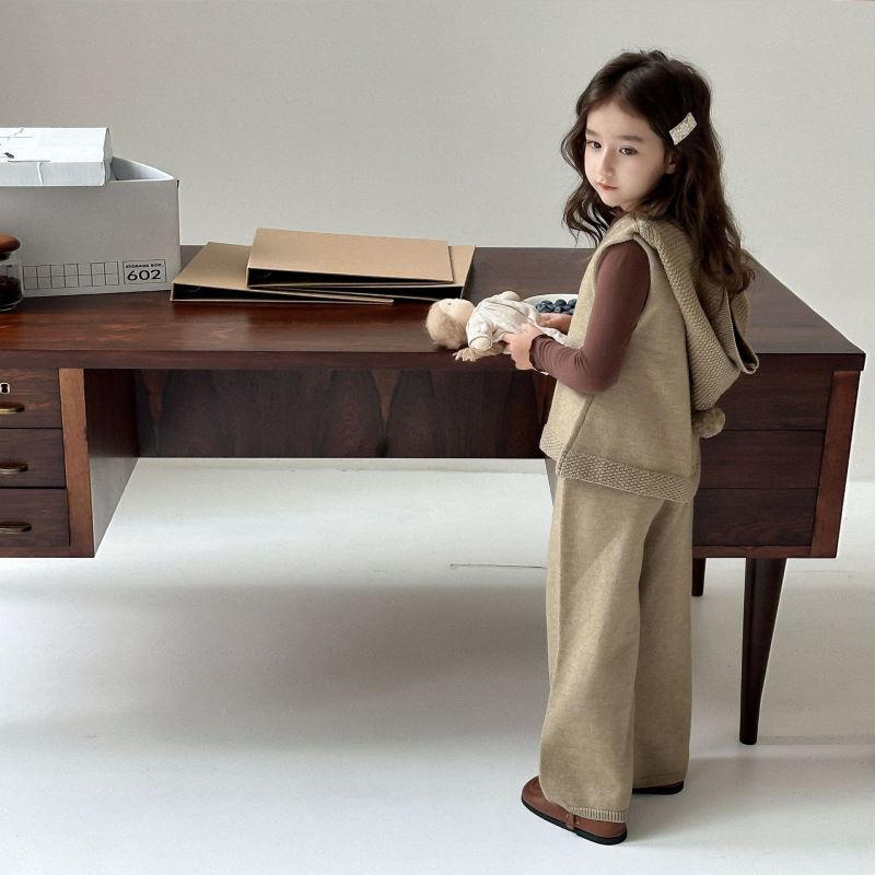 2024秋新品LM★子供服　ニットセットアップ★90cm〜150cm