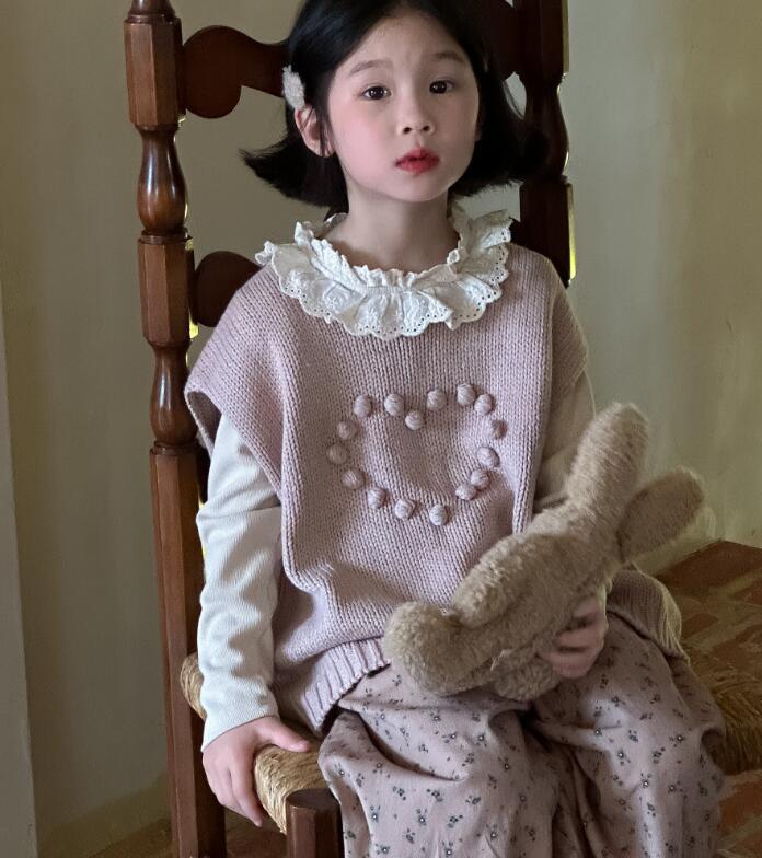 2024年新★子供服　ニットベスト　セーター★90cm〜150cm