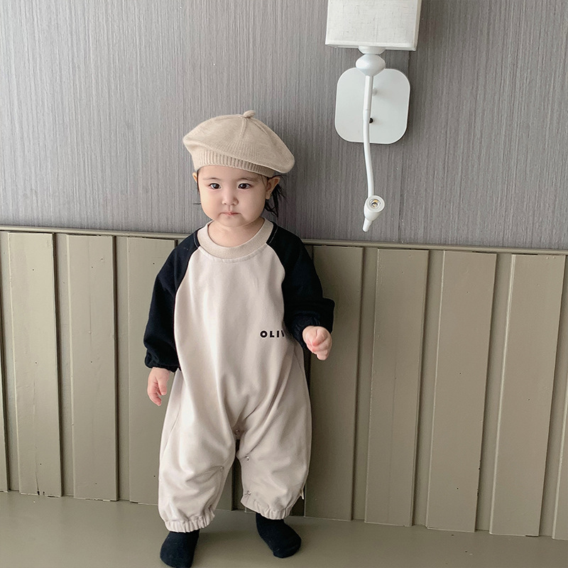 2024秋新入荷★ベビー服　連体服　ロンパース★66cm〜90cm 2色