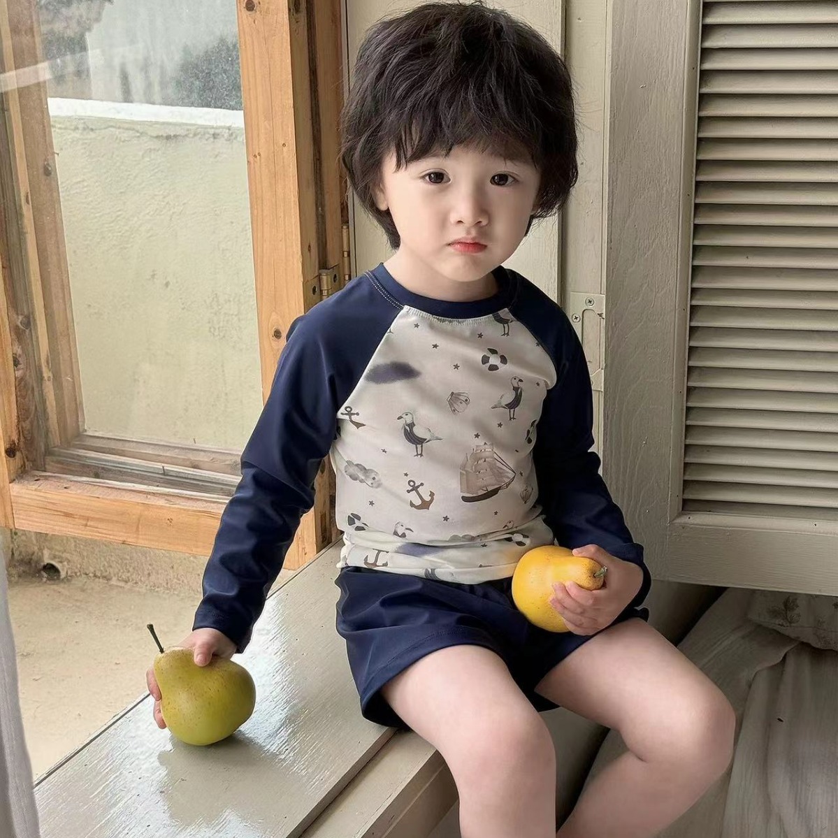 「2024」子供服★水着★セットアップ★連体服★キッズ★砂浜★韓国風子供服★90cm〜140cm