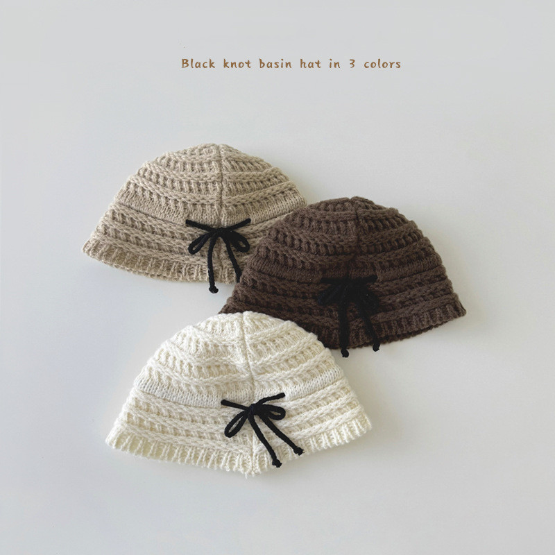 「2024」子供用★帽子★バケットハット★キッズ★ニット★3色