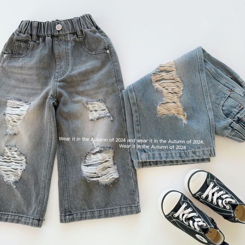 2024秋新作TQ★子供服　デニムズボン★90cm〜150cm 2色