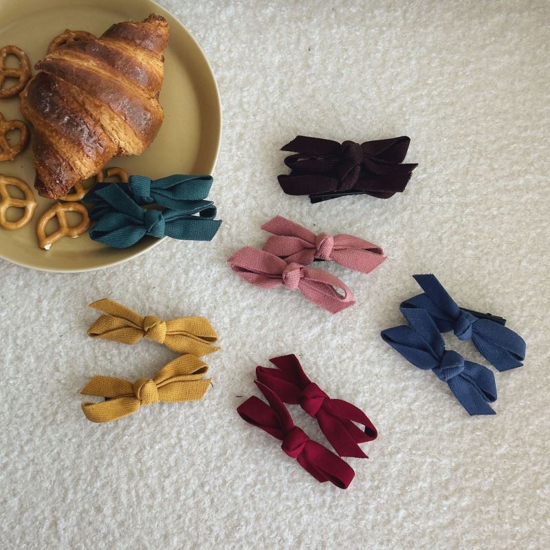 秋新作W★子供用髪飾り　ヘアビン★アクセサリー★6色