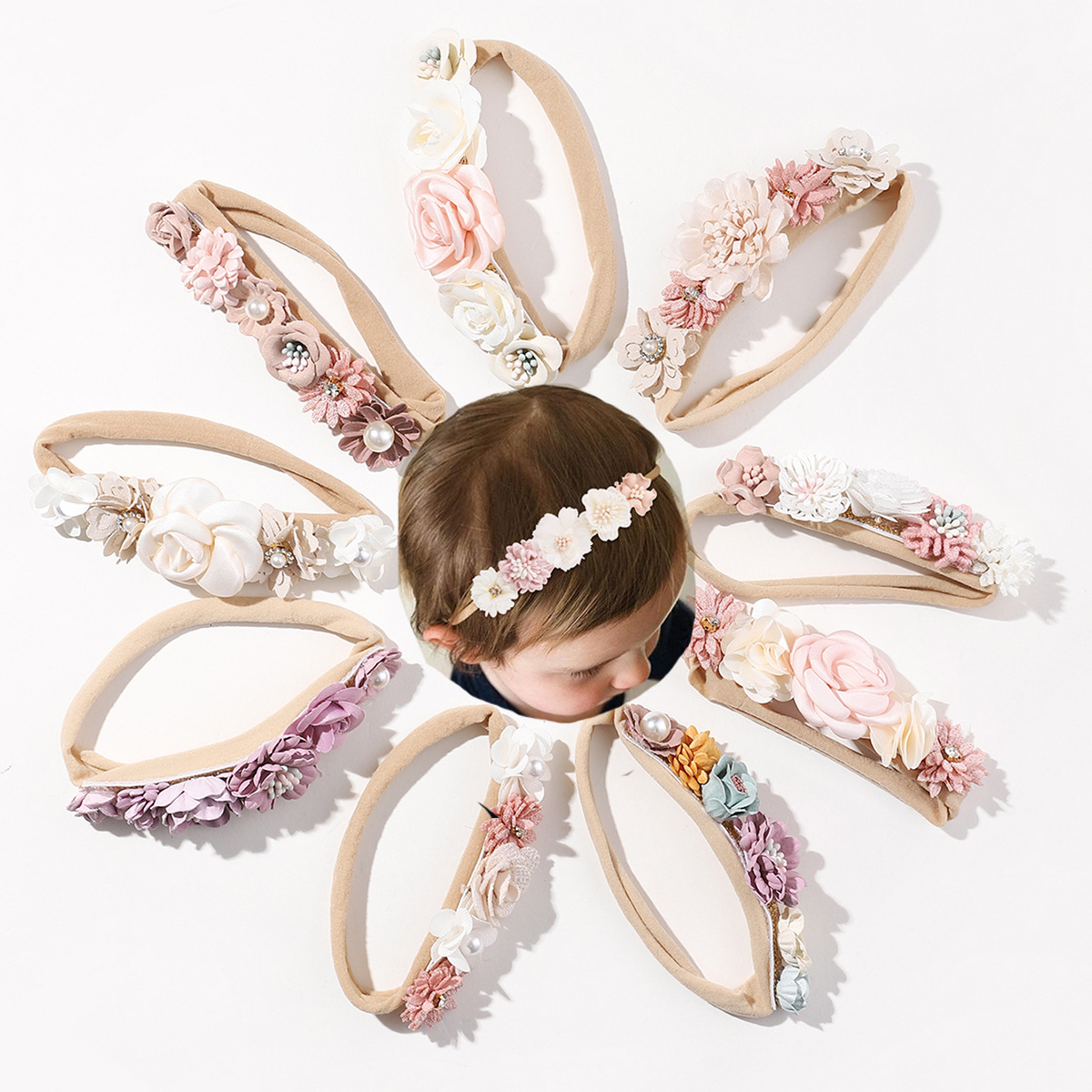 ベビー用★ヘアバンド★髪飾り★子供用★ヘアアクセサリー★可愛い★9色