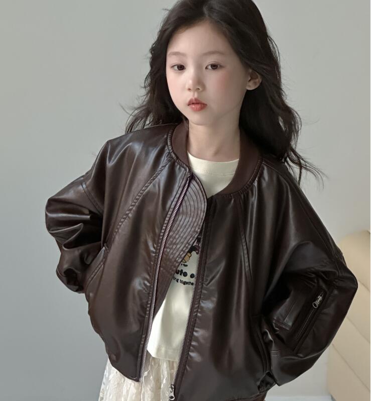 2024秋新作HY★子供服 　puコート  ジャケット★100cm〜160cm 2色